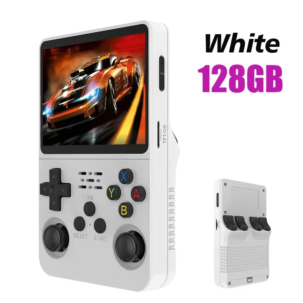 128G Open Source R36S Video Game Console Linux System 3.5 Inch IPS Screen Orange Portable Pocket Video Player 64G 256G Best Game