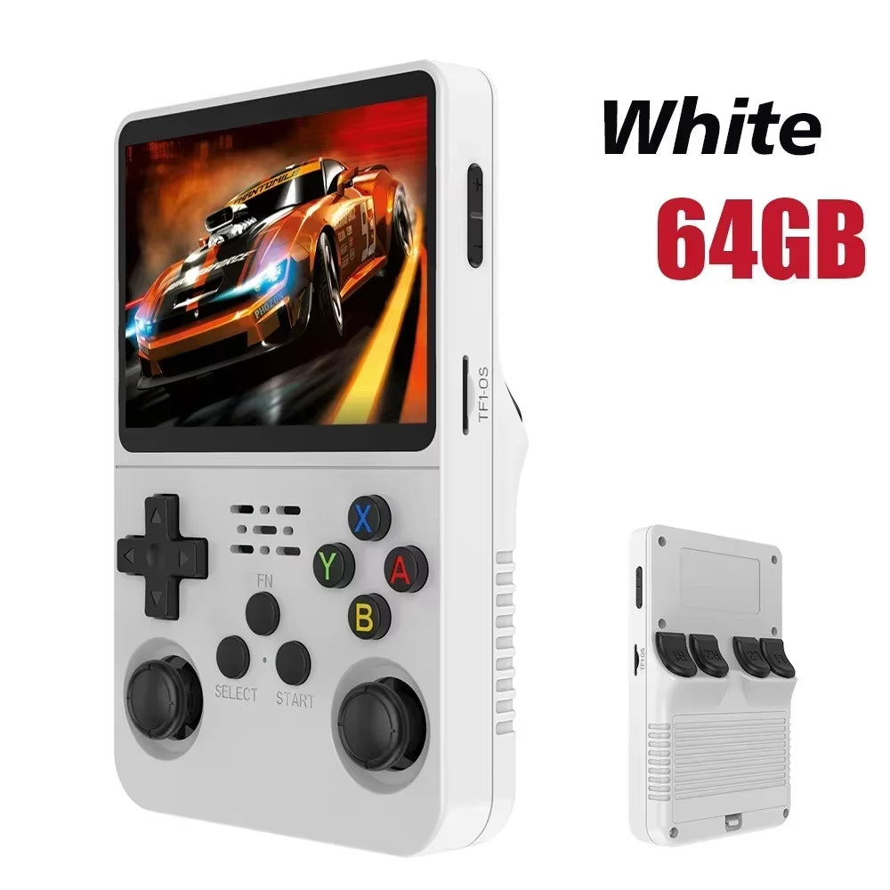 128G Open Source R36S Video Game Console Linux System 3.5 Inch IPS Screen Orange Portable Pocket Video Player 64G 256G Best Game