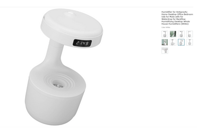 New Anti-Gravity Humidifier Desktop Mute Large Capacity Small Household Air Humidifier Bedroom Air Purification Fog