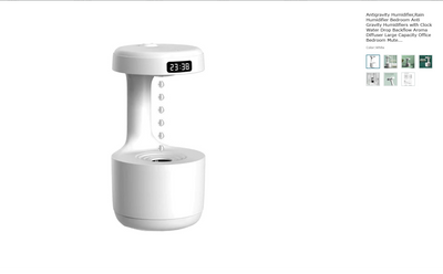 New Anti-Gravity Humidifier Desktop Mute Large Capacity Small Household Air Humidifier Bedroom Air Purification Fog