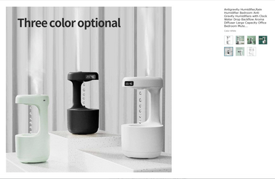 New Anti-Gravity Humidifier Desktop Mute Large Capacity Small Household Air Humidifier Bedroom Air Purification Fog