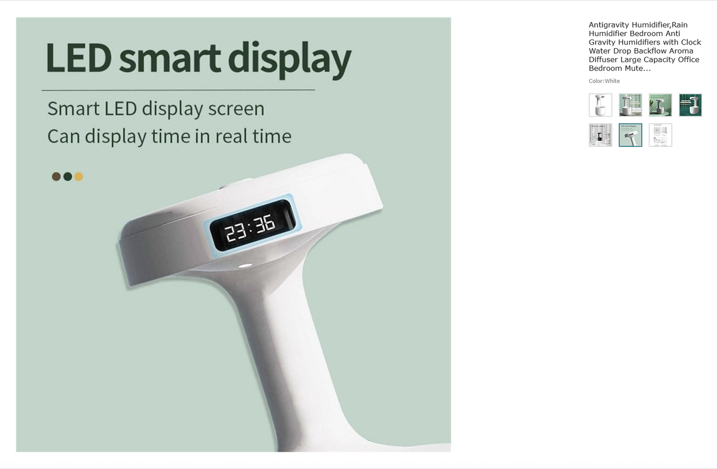 New Anti-Gravity Humidifier Desktop Mute Large Capacity Small Household Air Humidifier Bedroom Air Purification Fog