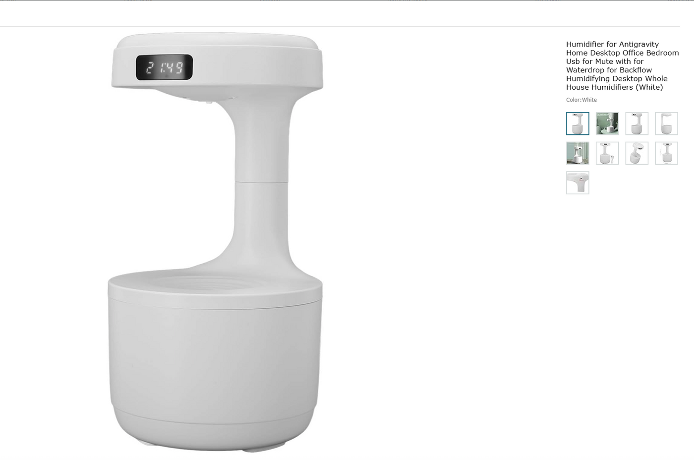 New Anti-Gravity Humidifier Desktop Mute Large Capacity Small Household Air Humidifier Bedroom Air Purification Fog