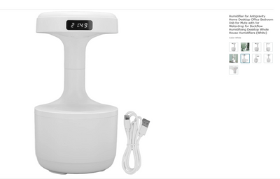 New Anti-Gravity Humidifier Desktop Mute Large Capacity Small Household Air Humidifier Bedroom Air Purification Fog