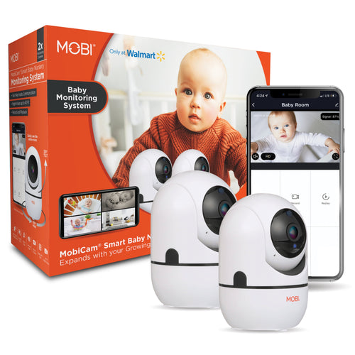 2-Pack Holiday Special Bundle Smart HD Wi-Fi Baby Camera with 2-Way Audio Talk Back - cam HDX Pan & Tilt Monitoring System