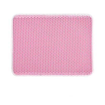 Cat Litter Mat Non Slip Big Pet Litter Box Filter Mat Double Layer Wear Resistant Waterproof Cat Litter Mat Pet Clean Supplies