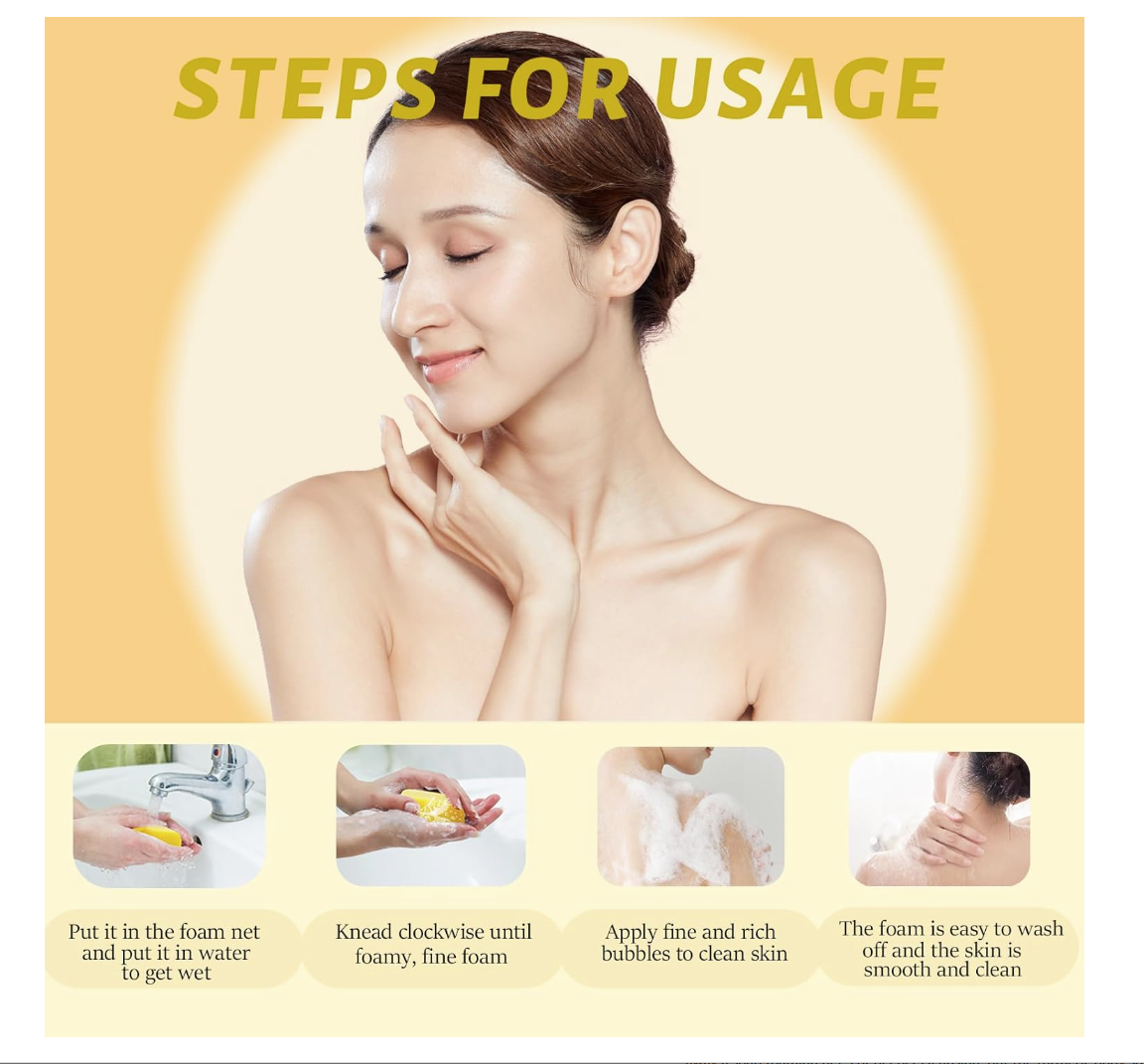 Lemon Turmeric Kojic Soap Bar for All Skin Types