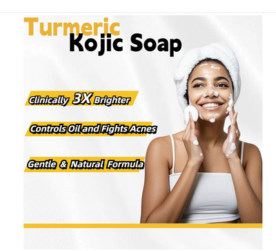 Lemon Turmeric Kojic Soap Bar for All Skin Types