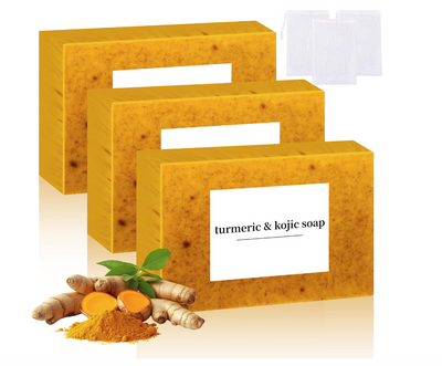 Lemon Turmeric Kojic Soap Bar for All Skin Types
