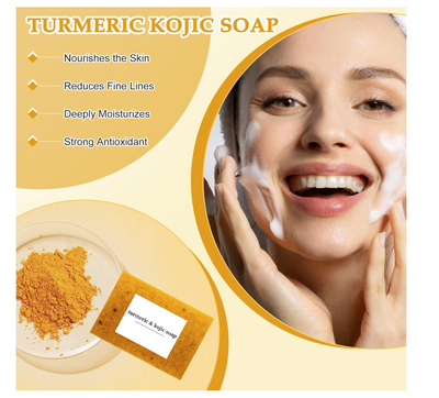 Lemon Turmeric Kojic Soap Bar for All Skin Types