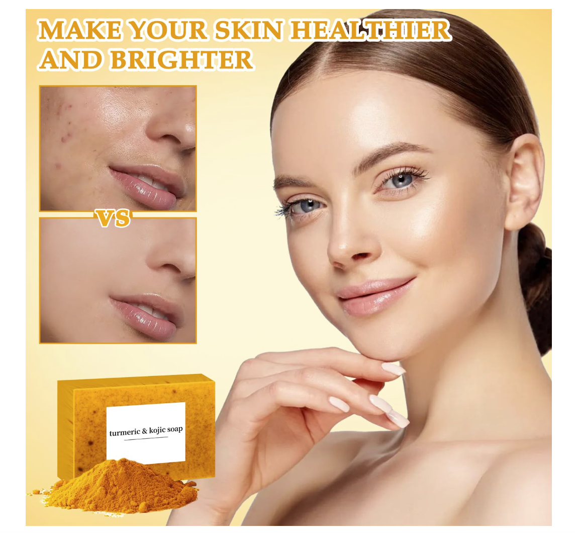 Lemon Turmeric Kojic Soap Bar for All Skin Types